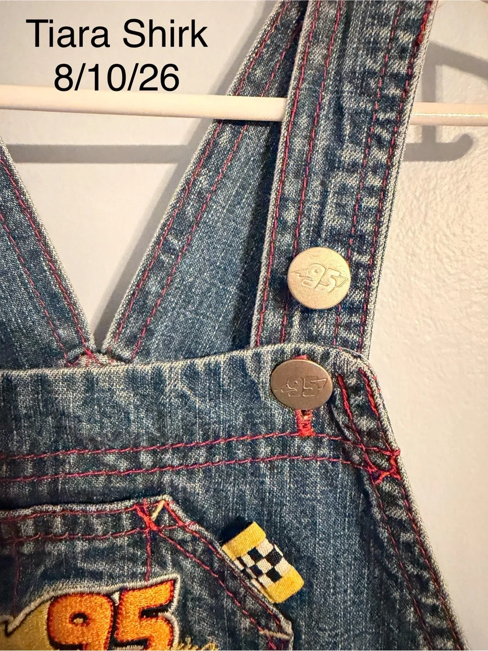Vintage Y2K Disney Pixar Cars Overalls 18months